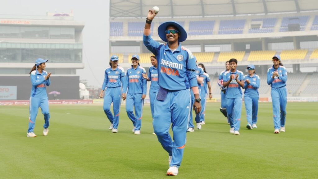 India Women Clinch Victory In Thrilling 3rd Odi Against West