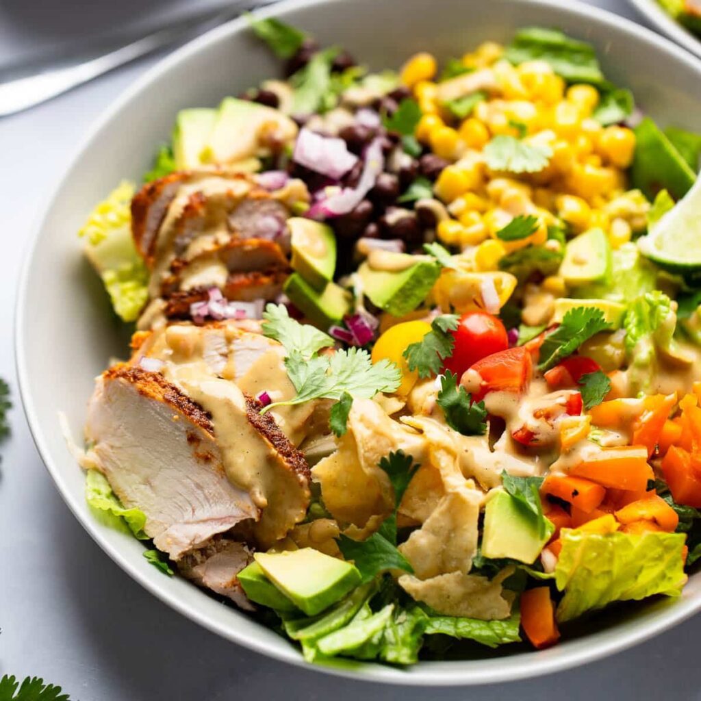 Delicious Southwest Chicken Salad With Creamy Dressing