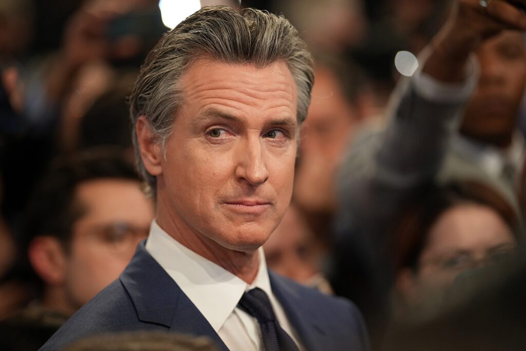 Newsom decries inequity of men competing in women's sports