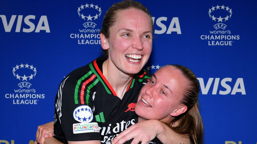 Arsenal women's champions league final: celebrating kim little's special win