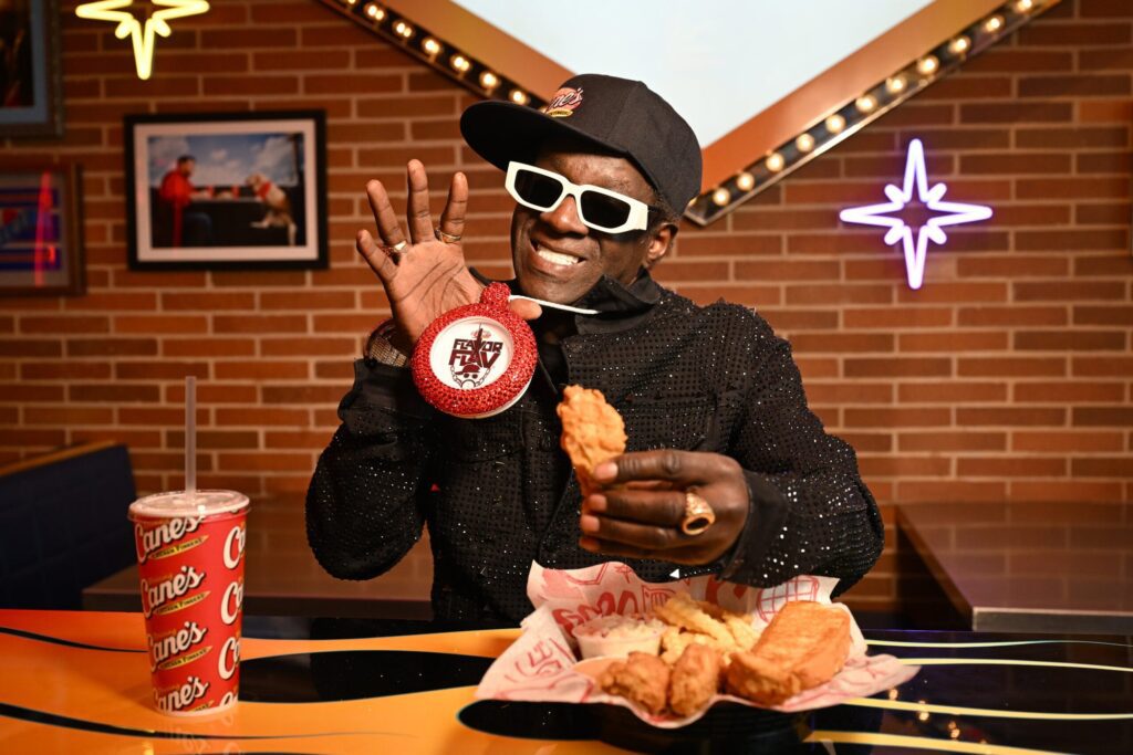 Flavor flav teams up with raising cane's to support women