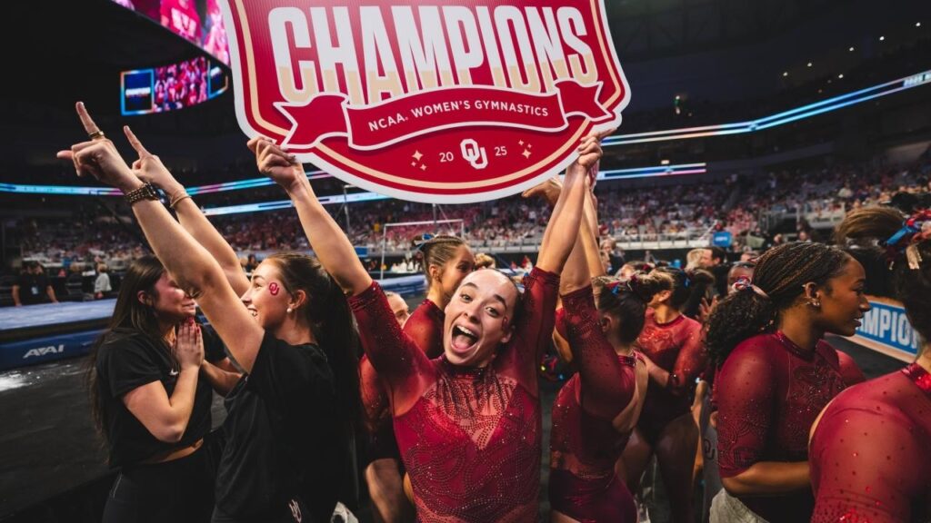 Oklahoma claims 2025 ncaa women's gymnastics title