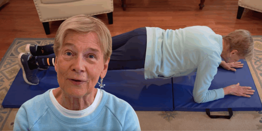 82 year old grandmother sets new plank world record with impressive training