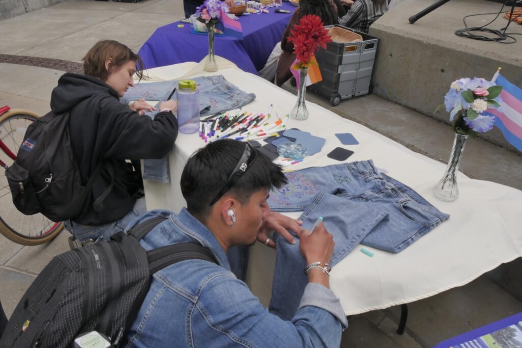 Denim day celebration at the associated students women's center highlights