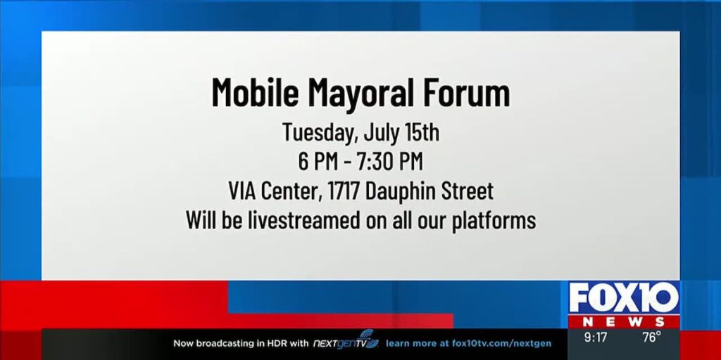 Mobile mayoral forum hosted by league of women voters