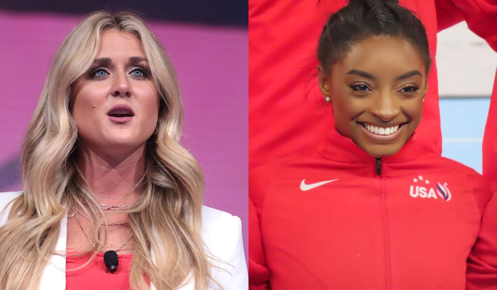 Simone biles calls out women's sports advocate over controversial softball