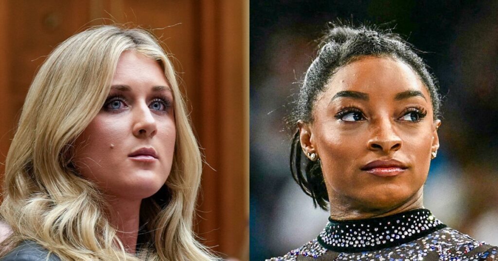 Simone biles responds to riley gaines' criticism of transgender athletes