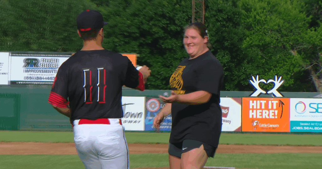 St. joseph mustangs celebrate women in sports at the ballpark