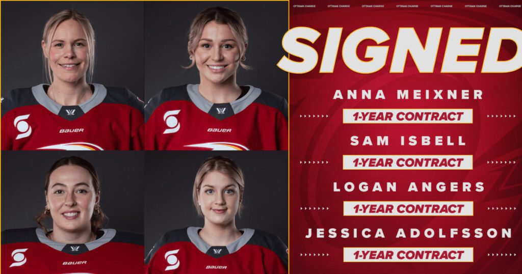 Ottawa charge ink four key returnees for pwhl season