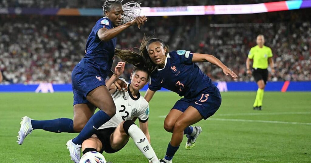 Thrilling euro 2025 quarter final: france and germany locked in action