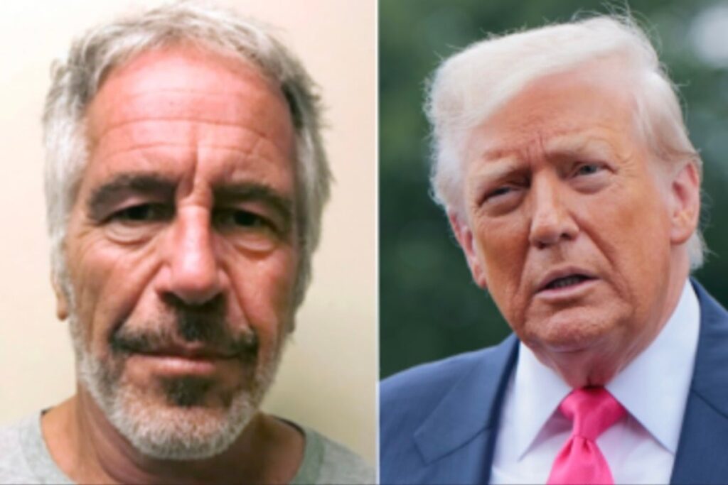 Trump's controversial party with epstein and young women