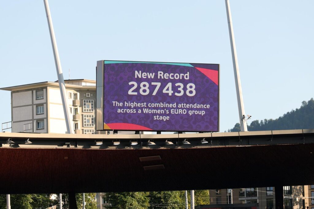 Uefa women’s euro sees record breaking attendance