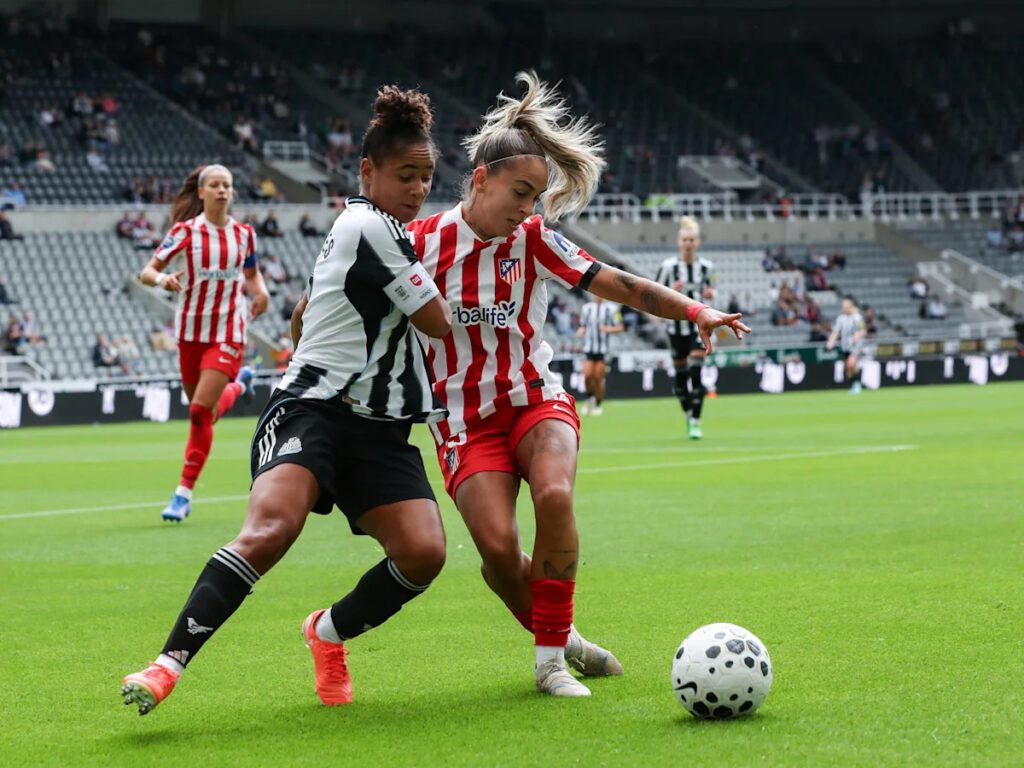Atlético madrid femenino shines with victory over newcastle united women