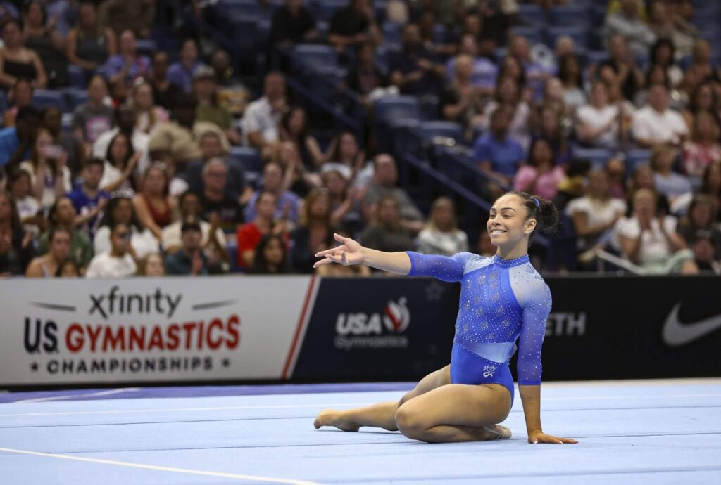 Hezly rivera claims all around victory at u.s. gymnastics championships