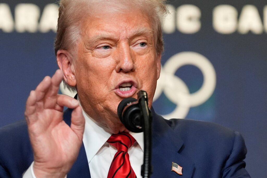 Trump criticizes crowd for silent reaction to transgender sports ban