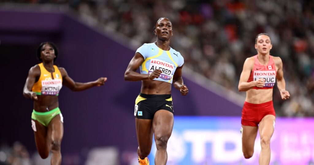 Alfred shines in women's 100m heats; richardson and fraser pryce advance