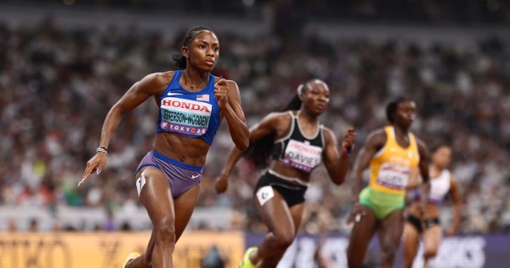 Melissa jefferson wooden advances to women’s 200m semis; shericka jackson shines
