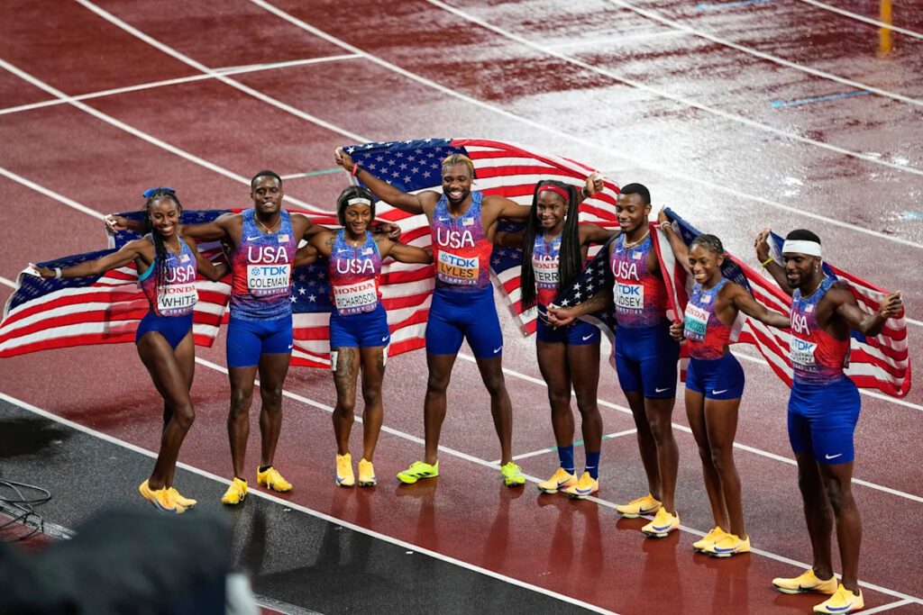 U.s. teams shine with gold in 4x100m relay at 2025