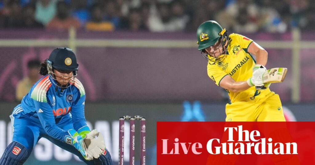 Australia vs india: live action from the women's cricket world
