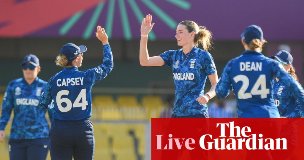 England vs bangladesh: women's cricket world cup live coverage