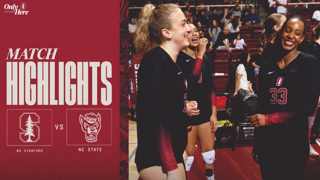 Stanford women's volleyball takes on nc state october 31, 2025