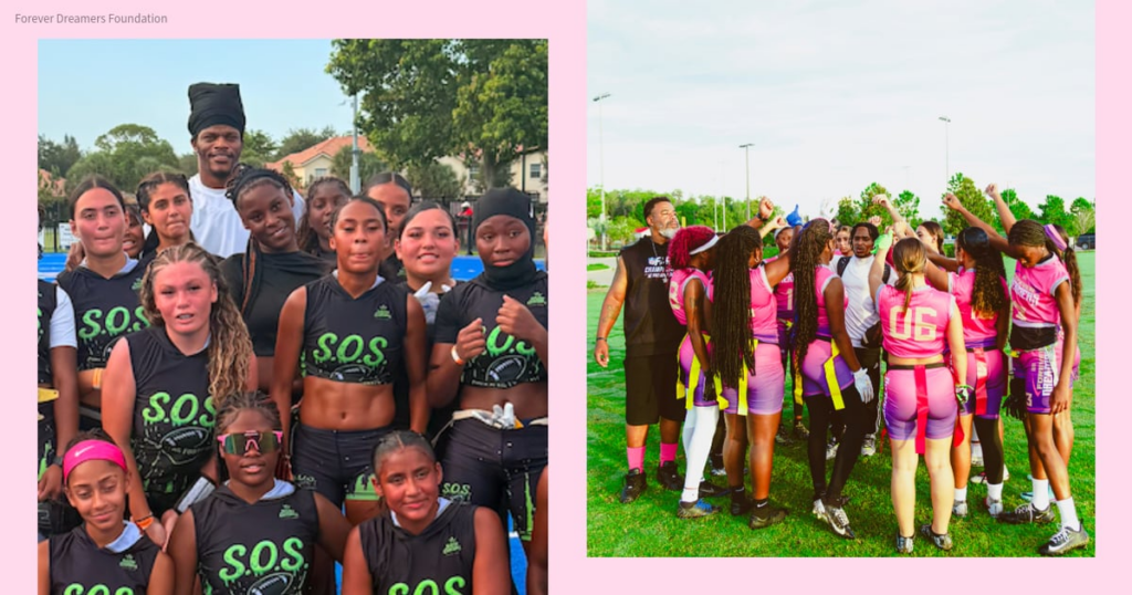 Write a new simple attractive title based on the title from The NFL Players Are Investing in Women’s Flag Football and dont use quote marks Write a new simple attractive title based on the title