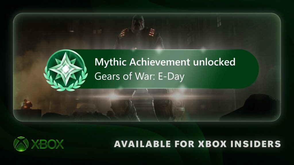 ‘Mythic Achievements’ now available for Xbox Insiders