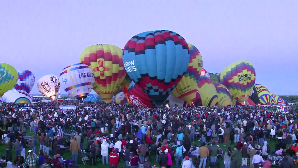 Balloons take flight with several minor crashes on day