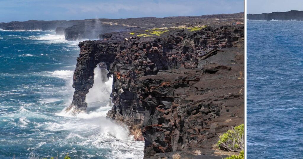 Hawaii sea arch collapses into Pacific Ocean 550 years after