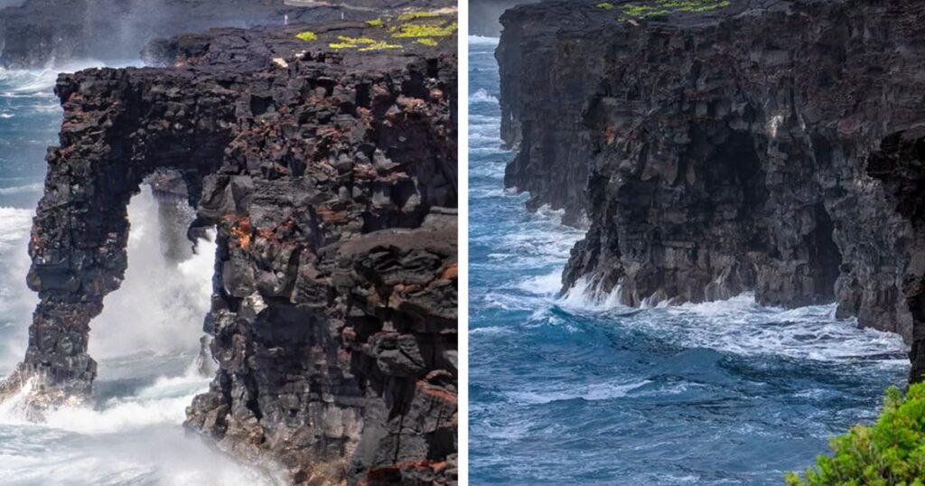 Hawaii’s picturesque Hōlei Sea Arch collapses into the ocean