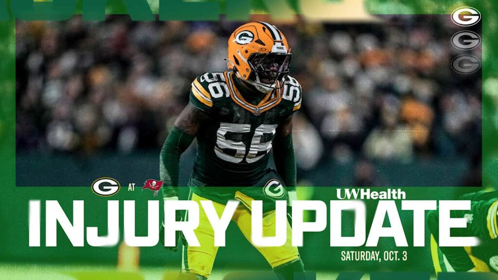Packers announce injury update | Oct. 3,