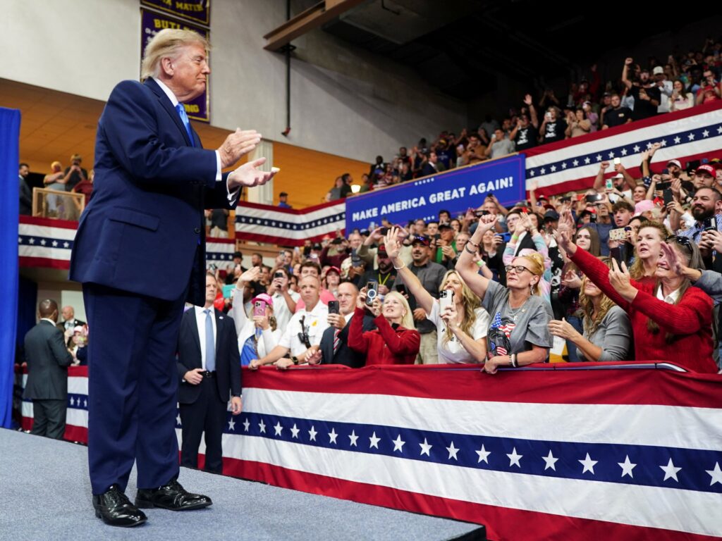 Trump defiant about midterm chances as he rallies for Republicans